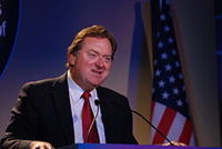 Stewart Mott and Tim Russert