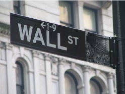 Nader Protests on Wall Street .